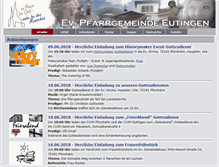 Tablet Screenshot of ev-kirche-eutingen.de